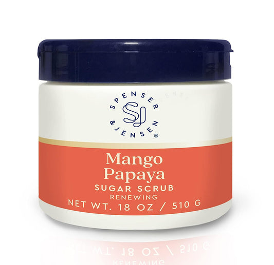 Spenser & Jensen Mango Papaya Exfoliating Sugar Scrub 18 Oz